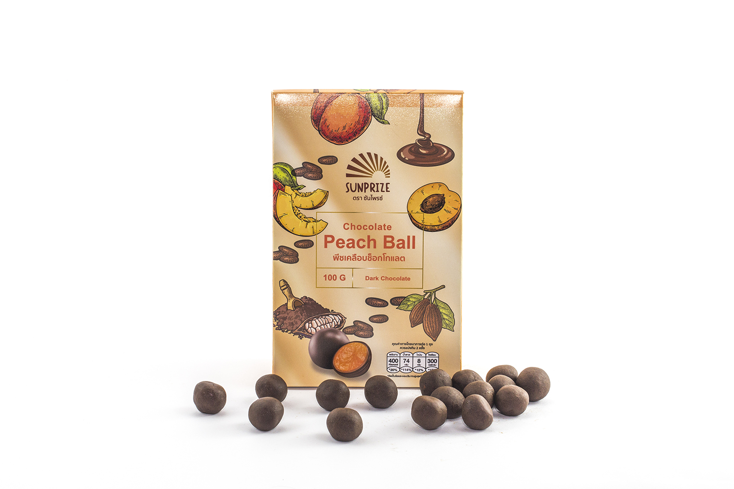 Chocolate Peach Ball